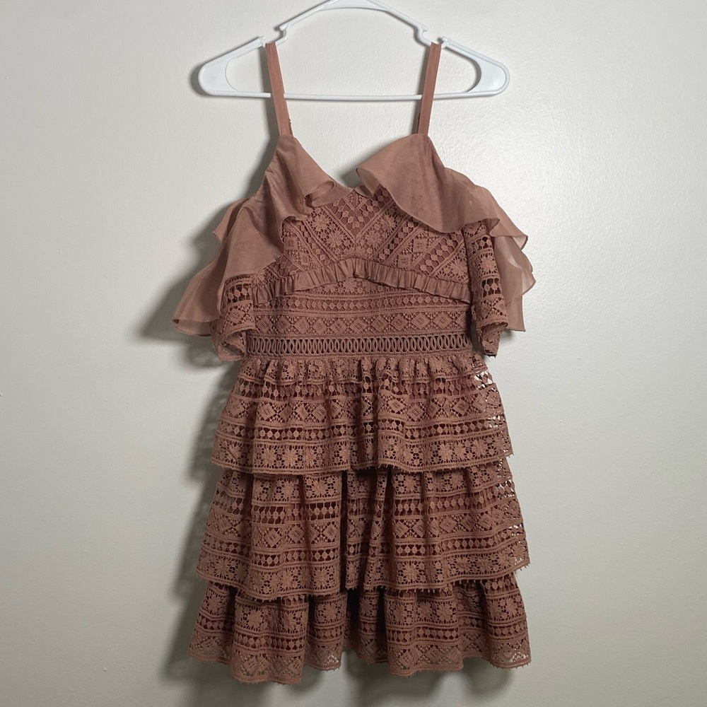 Two Sisters Lace Overlay Dress